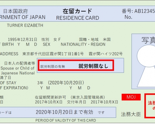 在留カード_日本人の配偶者等_表